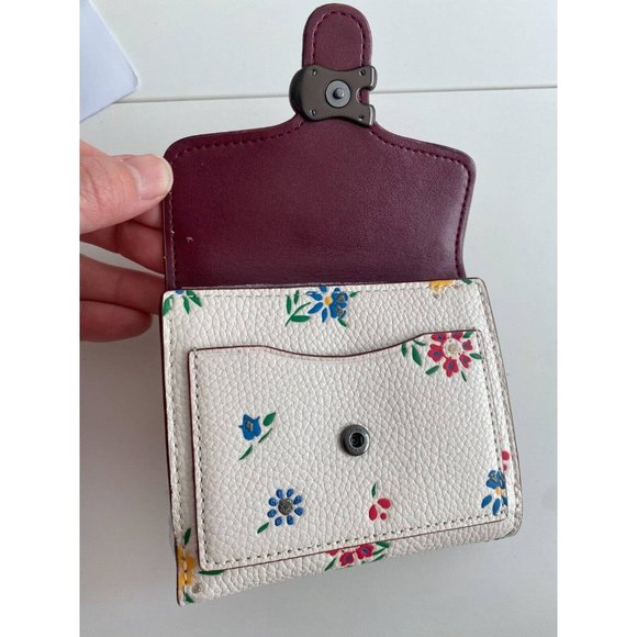 NWT COACH Tabby Small Wallet With Wildflower Print (1364) - Picture 8 of 11